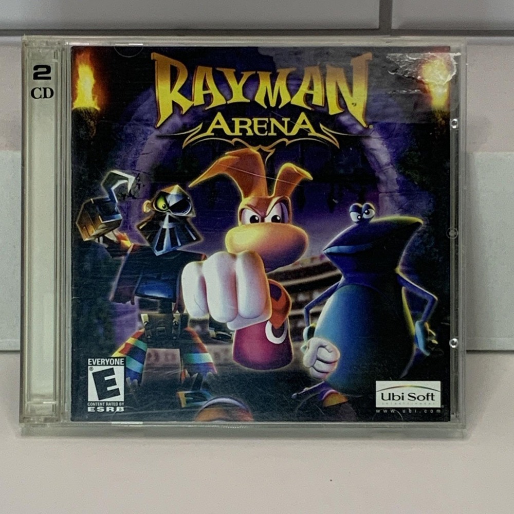 Rayman Arena PC CD-ROM 2002 Ubi Soft 2-Disc Set Windows 98/2000/XP/ME